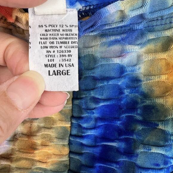 Cacia USA Multi-Color Leggings Women's Large NWOT - Picture 4 of 4